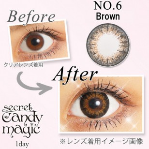 Secret Candy Magic 1-Day No.6 Brown 20片裝